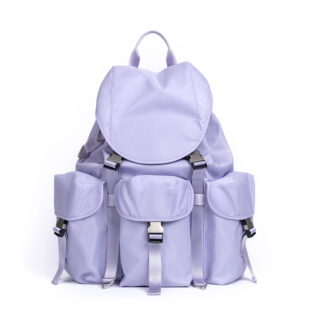 [WITH AFTER PRAY] NYLON CARGO RUCK SACK (LAVENDER)