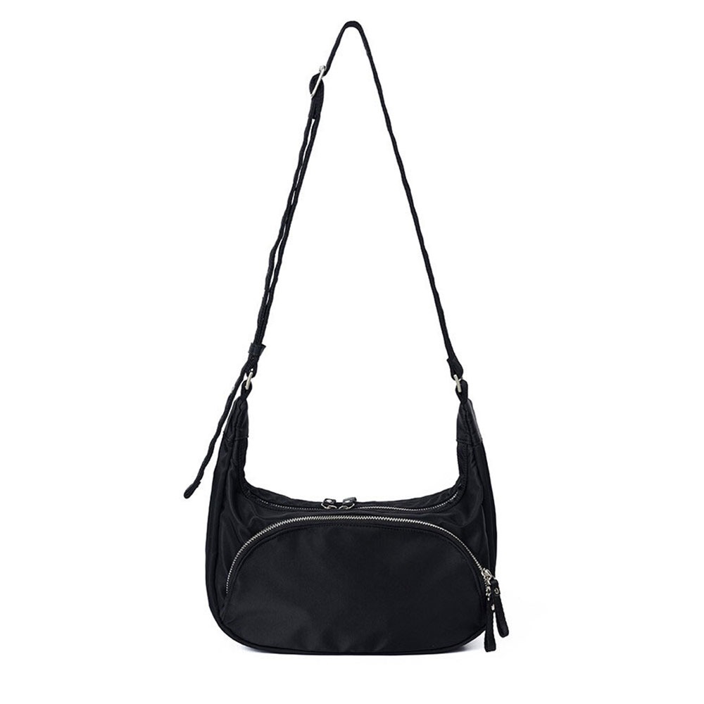 [Pre-order: Shipping after 5/16] [After Pray Edition] Ferry Nylon Hobo Bag (Black)